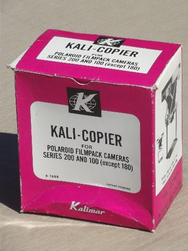 photo of Kali-Copier for Polaroid series 200/100, Vintage Polaroid camera accessory #5