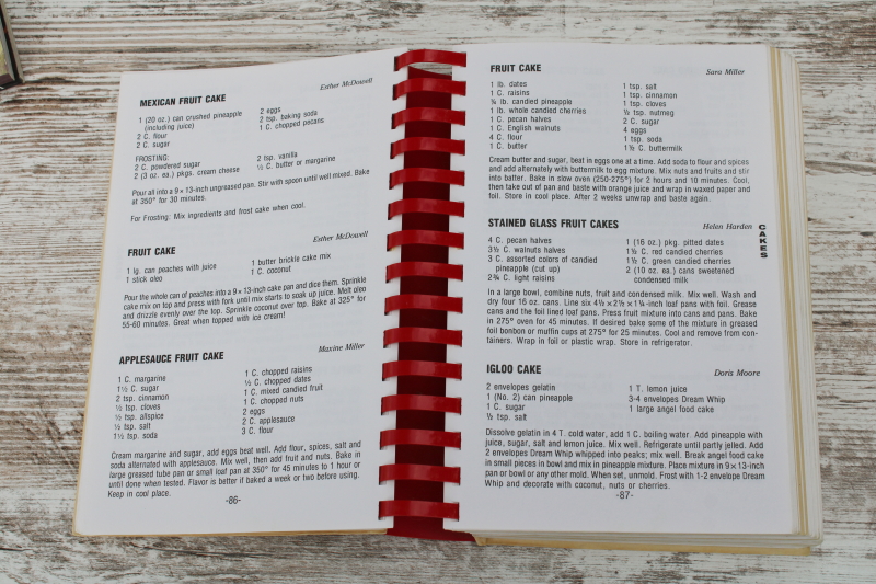 photo of Kalona Iowa Historical Society cook book, vintage community cookbook Cedar Rapids area  #3