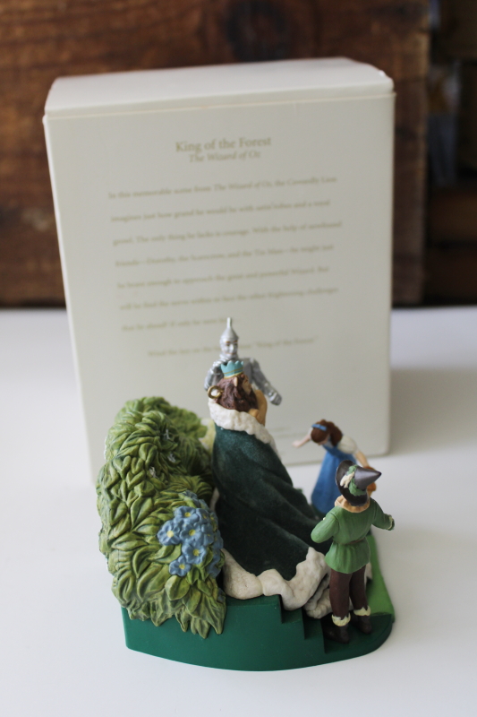 photo of King of the Forest Wizard of Oz Hallmark Keepsake ornament wind up music box figurine #4