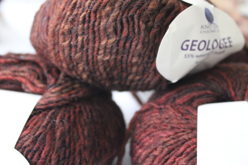 photo of Knit One Geologee earth tones varigated space dyed wool acrylic blend yarn #2