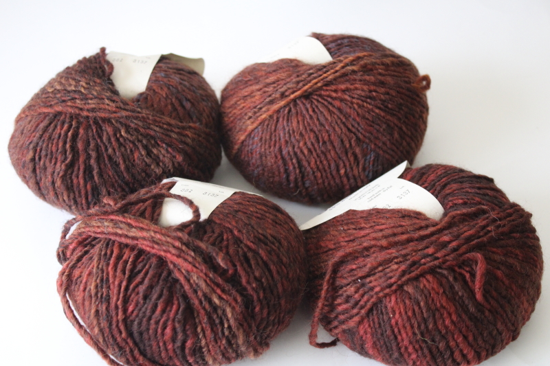 photo of Knit One Geologee earth tones varigated space dyed wool acrylic blend yarn #4