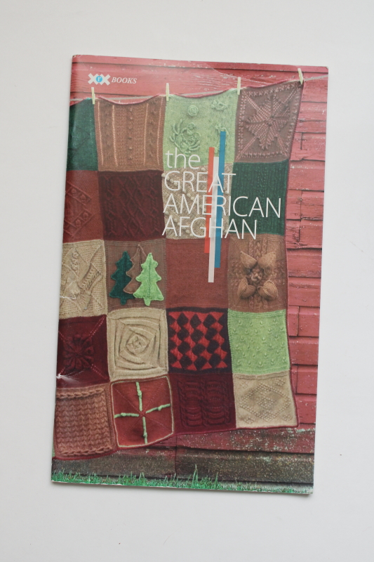 photo of Knitter's Magazine Great American Afghan Book knitted coverlet quilt block knitting patterns  #1