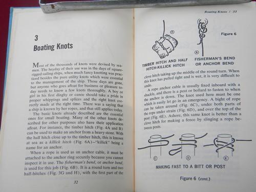 photo of Knots and Splices vintage illustrated book on tying ropes #1