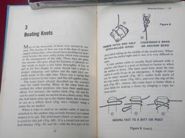 catalog photo of Knots and Splices vintage illustrated book on tying ropes