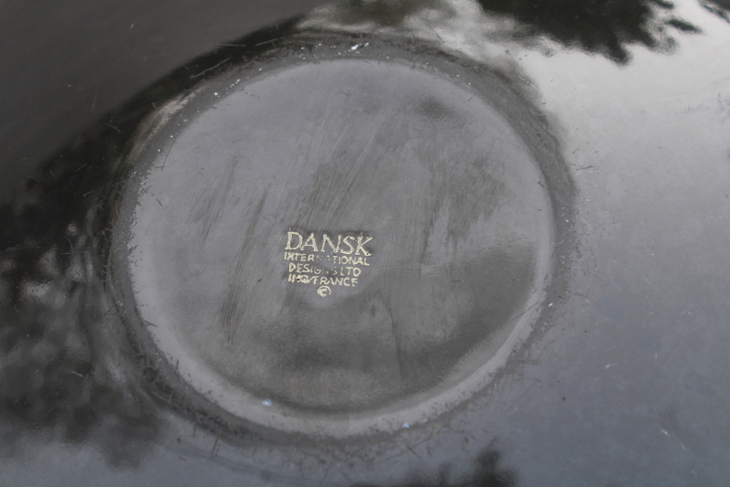 photo of Kobenstyle Dansk black & white enamel paella pan mod vintage made in France #3