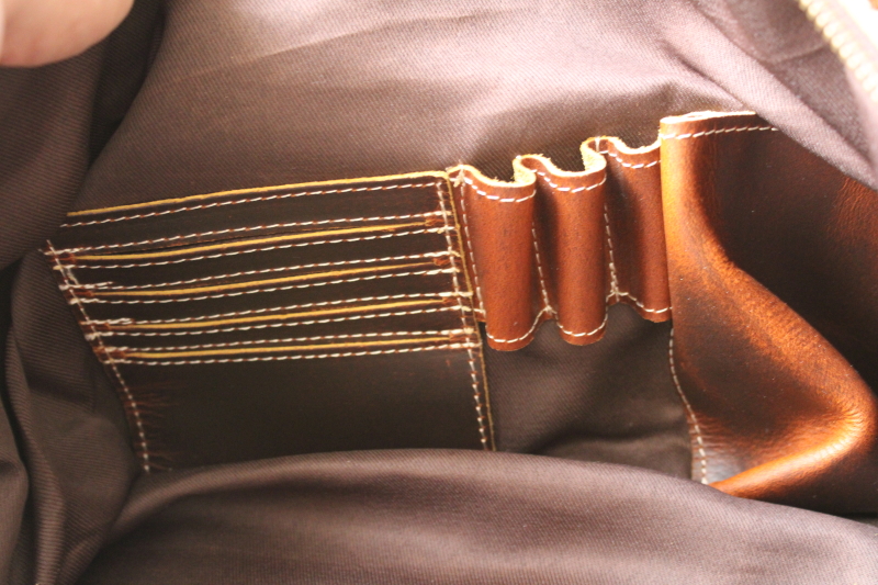 photo of Komal C buffalo leather duffel, adventurer casual luggage, large travel bag w/ cotton canvas crossbody strap  #5