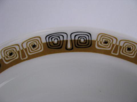 photo of retro mod vintage kon-tiki shenango china, soup bowls #4