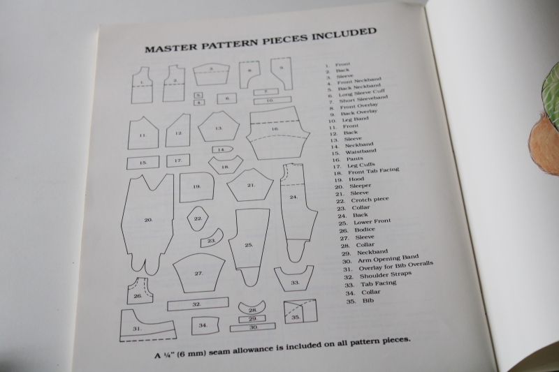 photo of Kwik Sew Sewing for Baby book, includes complete uncut master patterns vintage 1990 #5