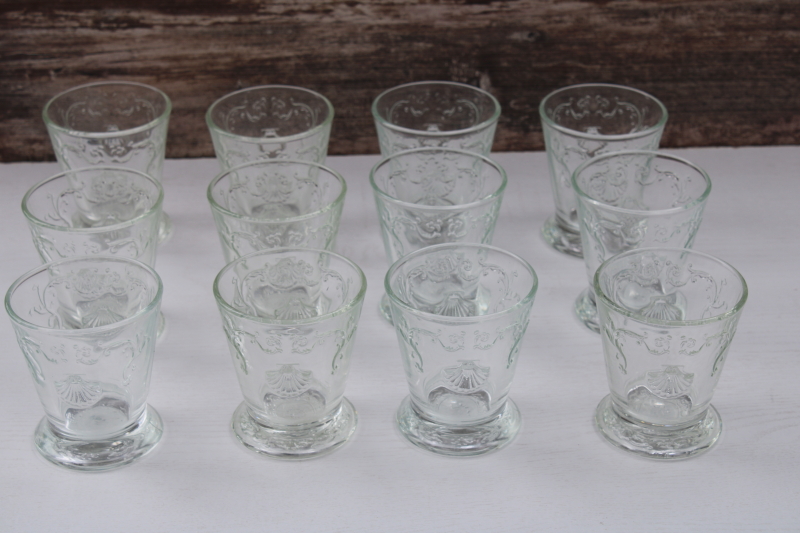 photo of La Rochere France glassware, set of twelve old fashioned tumblers Versailles shell pattern #4