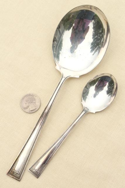 photo of Lady Helen Yourex Silver Seal silverplate flatware, vintage silverware estate lot  #6