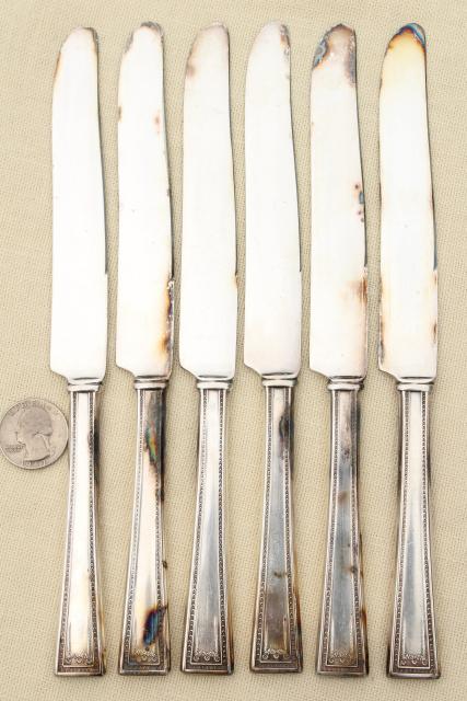 photo of Lady Helen Yourex Silver Seal silverplate flatware, vintage silverware estate lot  #8