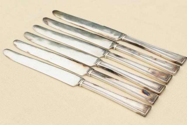 photo of Lady Helen Yourex Silver Seal silverplate flatware, vintage silverware estate lot  #9