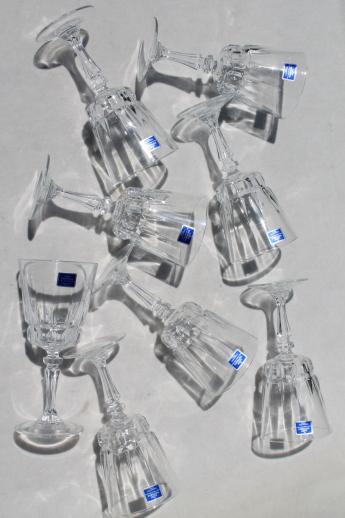 photo of Lady Victoria label crystal wine glasses, Cris d'Arques France Chantelle pattern glass #3