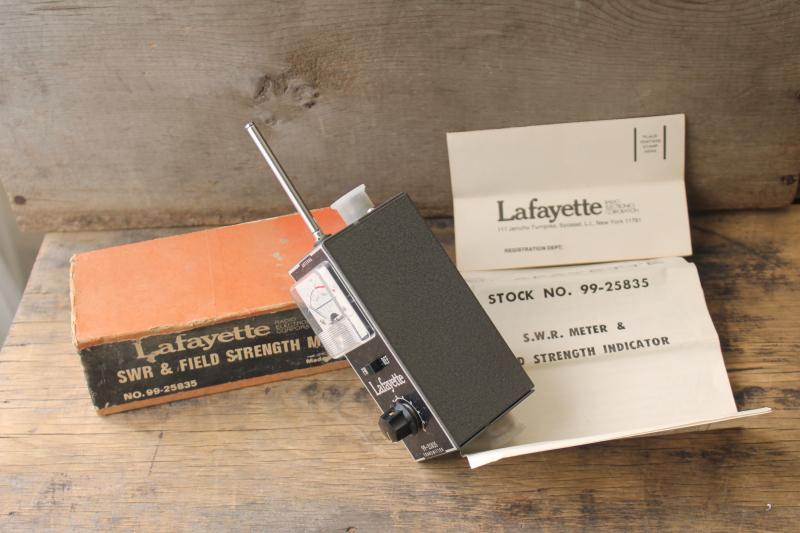 photo of Lafayette SWR & field strength meter ham radio equipment for shortwave & CB #1