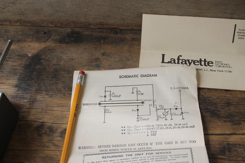 photo of Lafayette SWR & field strength meter ham radio equipment for shortwave & CB #5