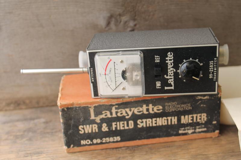 photo of Lafayette SWR & field strength meter ham radio equipment for shortwave & CB #7