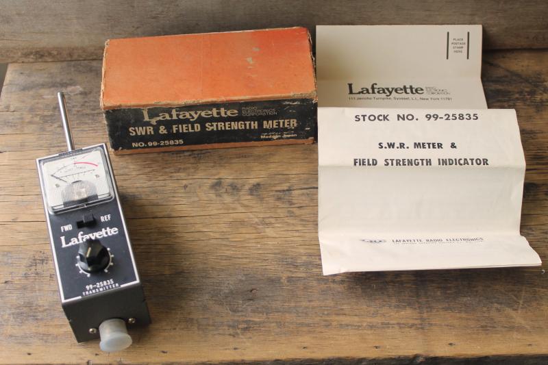 photo of Lafayette SWR & field strength meter ham radio equipment for shortwave & CB #8