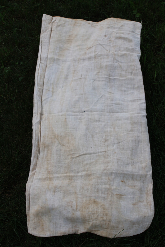 photo of Lake Mills Wisconsin Hooper's Best flour sack, rare antique vintage printed advertising cotton bag #4