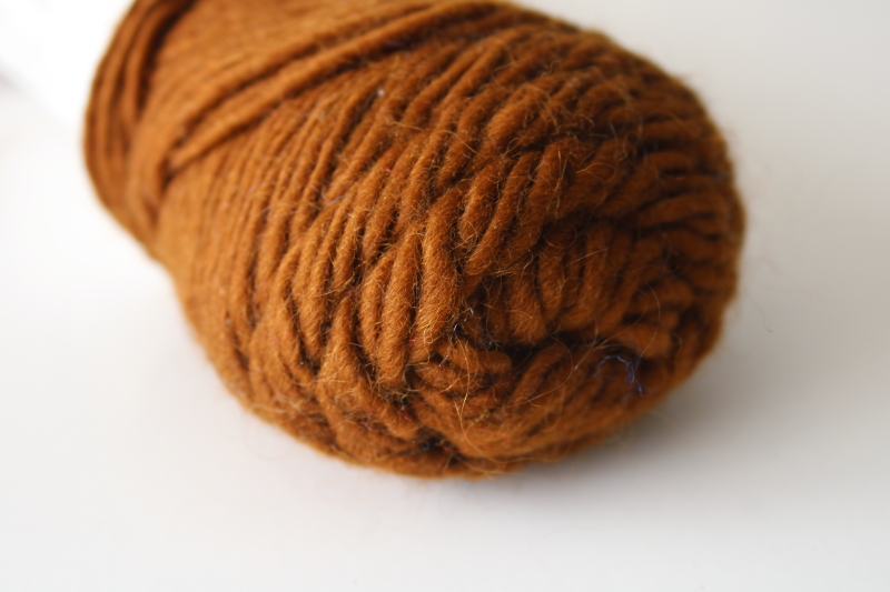 photo of Lamb's Pride Brown Sheep worsted weight wool yarn, 4 ounce skein bronze patina color  #2