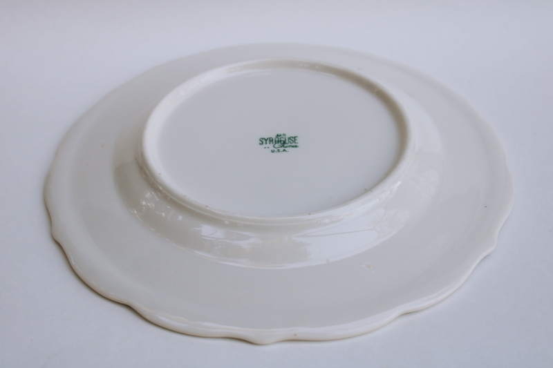 photo of Legend of the Dogwood Hotel Roanoke restaurant china plate, Virginia state flower vintage Syracuse ironstone  #5