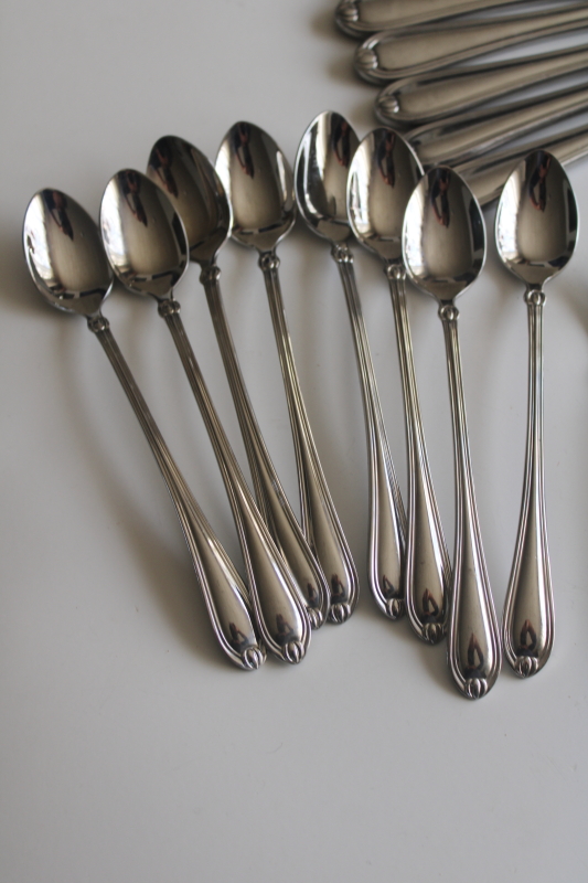 photo of Lenox Alcott pattern stainless flatware set, service for 8 w/ serving pieces, 16 teaspoons  #4