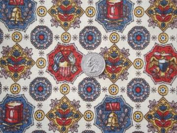 catalog photo of Liberty Square marked Waverly vintage print decorator cotton fabric