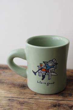 Life Is Good home mug diner style coffee cup Do What You Like, Like What You Do