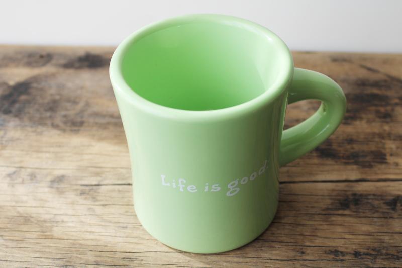 photo of Life Is Good home mug diner style coffee cup Have A Nice Daisy #4