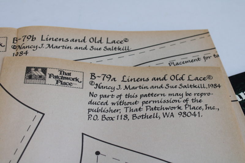 photo of Linens & Old Lace upcycle sewing projects w/ patterns, vintage book from That Patchwork Place  #2