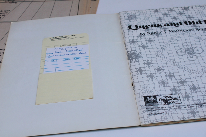 photo of Linens & Old Lace upcycle sewing projects w/ patterns, vintage book from That Patchwork Place  #3