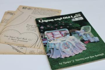 catalog photo of Linens & Old Lace upcycle sewing projects w/ patterns, vintage book from That Patchwork Place 