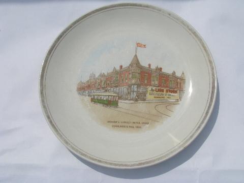 photo of Lion Store of Hammond Indiana, antique 1909 Kaufmann & Wolf plate #1