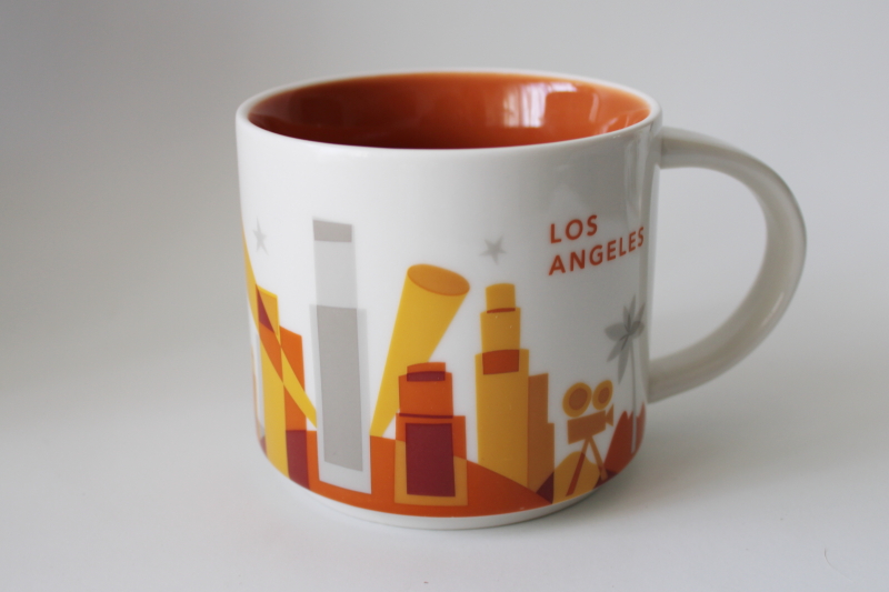 photo of Los Angeles Starbucks You Are Here coffee mug dated 2017 LA #1