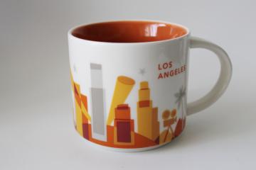 catalog photo of Los Angeles Starbucks You Are Here coffee mug dated 2017 LA