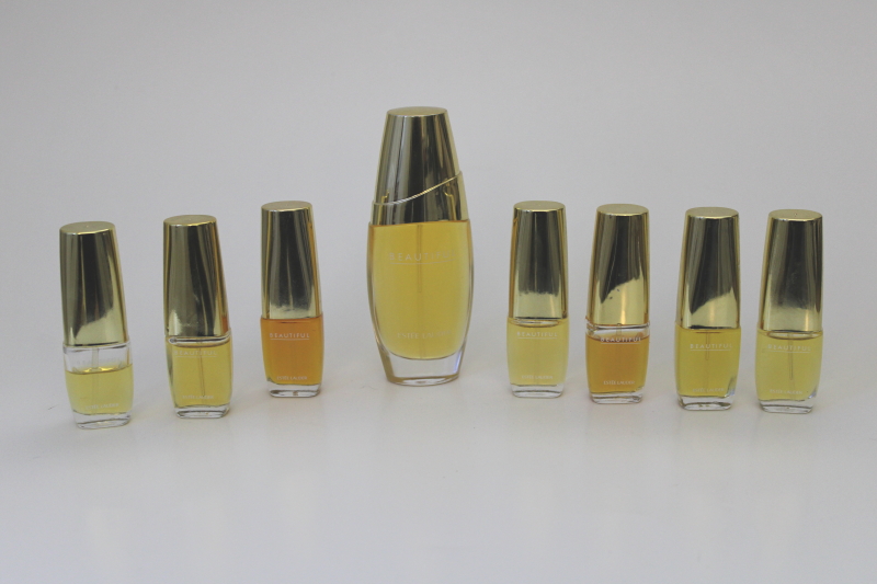 photo of Lot of Estee Lauder Beautiful eau de parfum, 1 oz EDP bottle, small purse size sprays #1