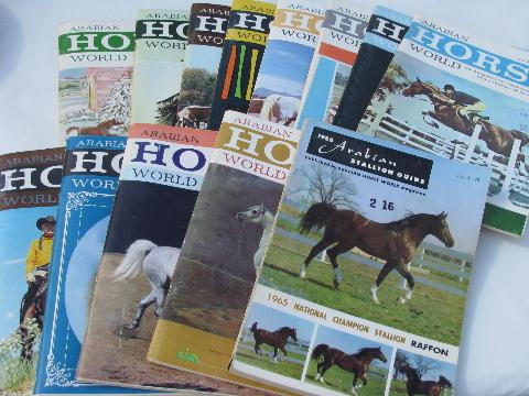 photo of Lot of back issues Arabian Horse World magazines, 1965 and 1966 #1