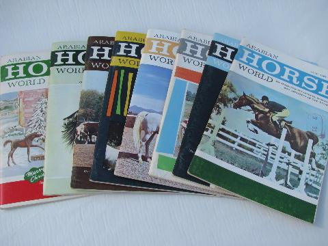 photo of Lot of back issues Arabian Horse World magazines, 1965 and 1966 #2