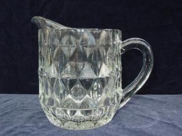 catalog photo of Lot of pressed glass pitchers