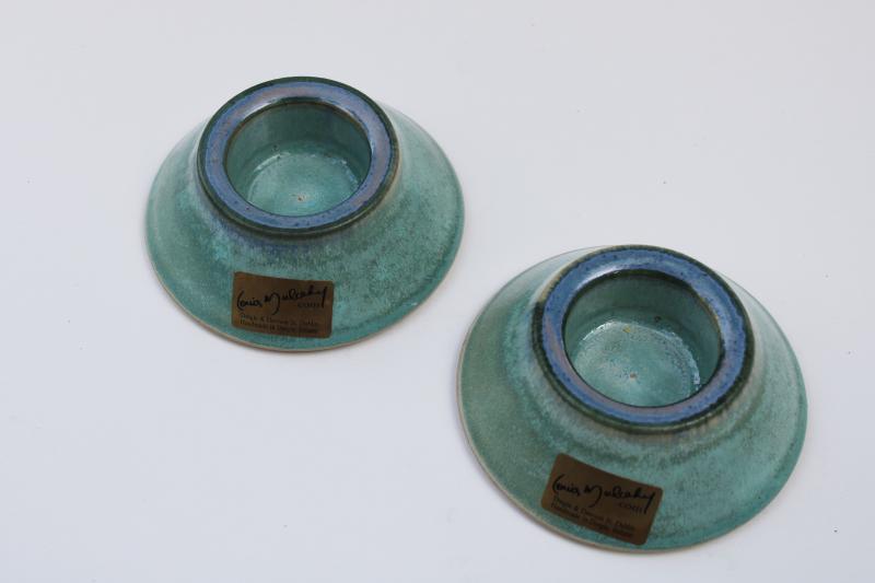 photo of Louis Mulcahey Dingle Ireland modern art ceramic candle holders, Irish pottery #2