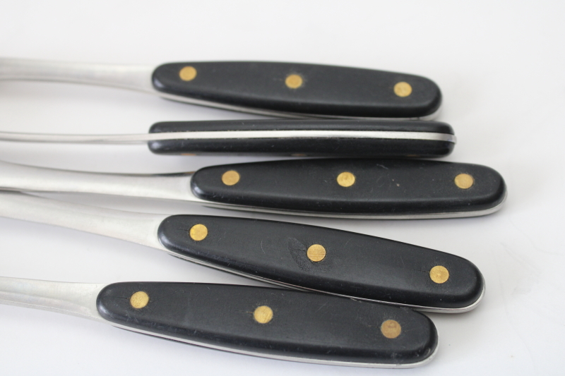 photo of MCM Hackman Finland Kievari stainless forks, mod sporks w/ rounded handles 70s vintage  #7