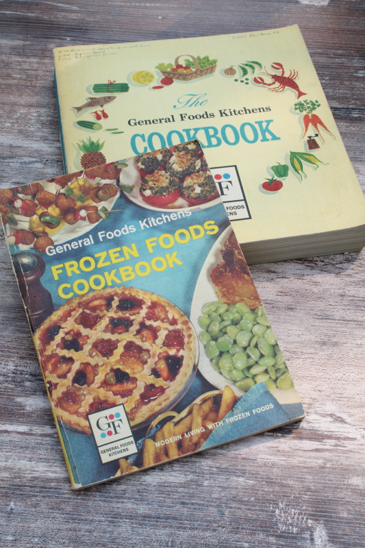 photo of MCM vintage General Foods Cookbook & Frozen Food Cook Book, retro recipes, kitchen tips  #1