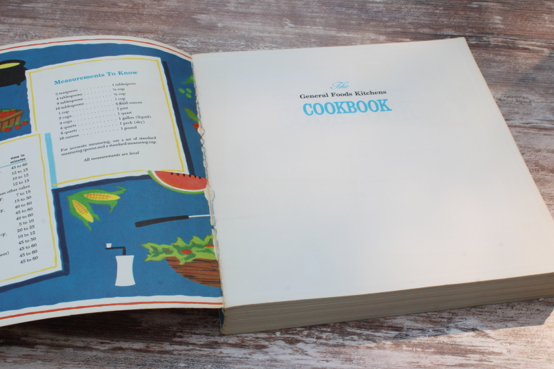 photo of MCM vintage General Foods Cookbook & Frozen Food Cook Book, retro recipes, kitchen tips  #4
