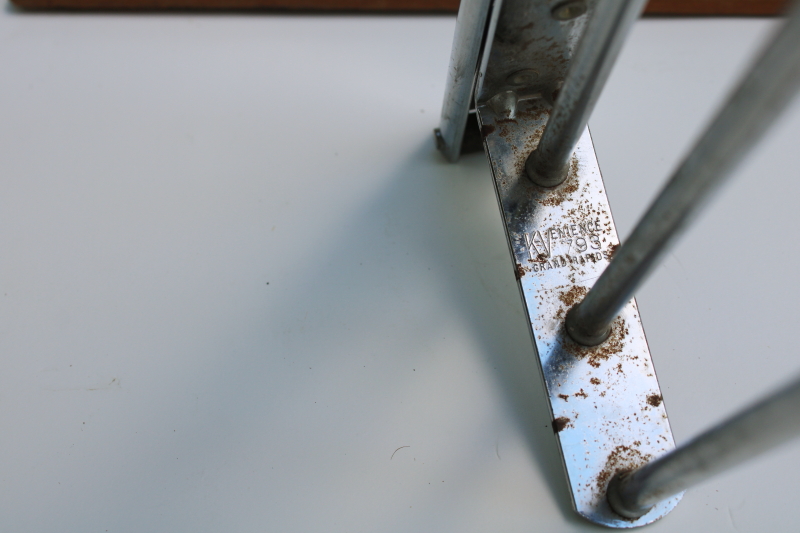 photo of MCM vintage chrome steel slide out closet rack, K Venience pants hanger rods or towel bars  #6