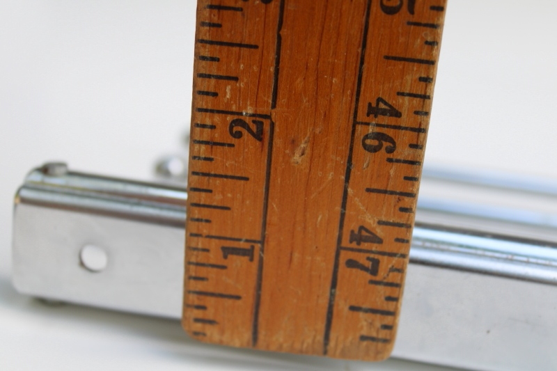 photo of MCM vintage chrome steel slide out closet rack, K Venience pants hanger rods or towel bars  #11