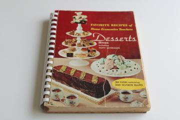 catalog photo of MCM vintage cookbook 2000 favorite Desserts recipes from Home Economics teachers 