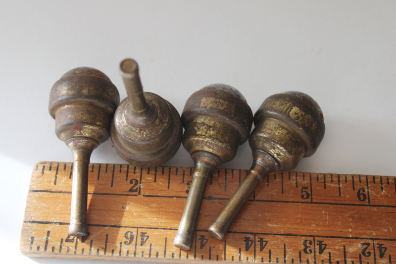 photo of MCM vintage furniture casters, set of 4 roller ball bearing wheels sleek modern design  #5