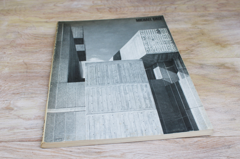 photo of MCM vintage urban mod architectural design Guide to Exposed Concrete, published England 1970 #1