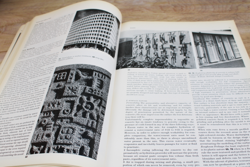 photo of MCM vintage urban mod architectural design Guide to Exposed Concrete, published England 1970 #4