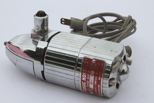 photo of Magic Hostess slicer motor MH7E for vintage electric sandwich meat and cheese slicer #1