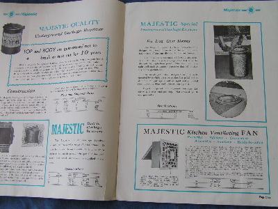photo of Majestic Home Products catalog 1930s #2
